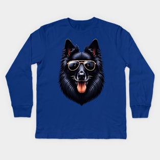 Cool Belgian Sheepdog Kids Long Sleeve T-Shirt